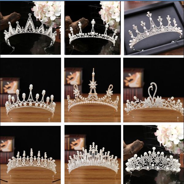 2020 wedding crown bridal headpiece hair accessories rhinestone pearl bridal crowns jewelry cake decoration children's hair crown, Silver
2020 wedding crown bridal headpiece hair accessories rhinestone pearl bridal crowns jewelry cake decoration children's hair crown, Silver