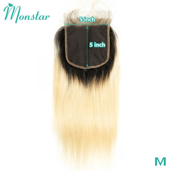 monstar 1b 613 honey blonde ombre peruvian remy straight human hair middle part 8 - 22 inch 5x5 lace closure with baby hair, Black;brown
monstar 1b 613 honey blonde ombre peruvian remy straight human hair middle part 8 - 22 inch 5x5 lace closure with baby hair, Black;brown