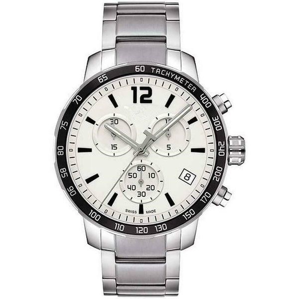 new t095.417.11.037.00 quickster silver steel chronograph mens watch, Slivery;brown
new t095.417.11.037.00 quickster silver steel chronograph mens watch, Slivery;brown