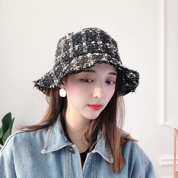 retro literary plaid fisherman hat female korean version of the tide new fashion bukets hats wild knit basin hat, Blue;gray
retro literary plaid fisherman hat female korean version of the tide new fashion bukets hats wild knit basin hat, Blue;gray