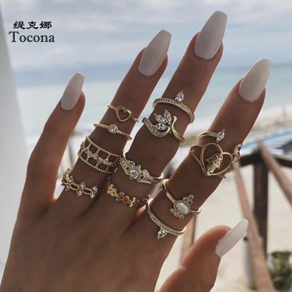 12 pcs/sets luxury shiny crystal stone gold rings sets heart flowers geometric wedding rings for women men jewelry 8866, Golden;silver
12 pcs/sets luxury shiny crystal stone gold rings sets heart flowers geometric wedding rings for women men jewelry 8866, Golden;silver