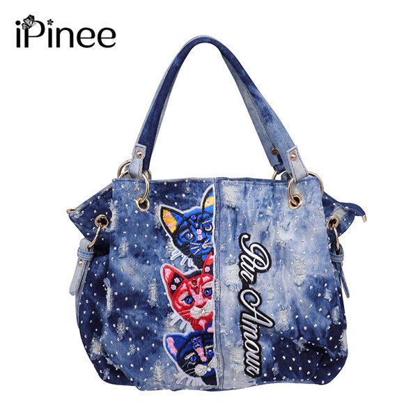 ipinee brand washed denim handbag women embroidery shoulder bag female larger tote bag ladies messenger bags
ipinee brand washed denim handbag women embroidery shoulder bag female larger tote bag ladies messenger bags