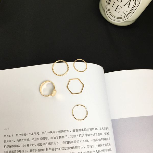5pcs/set simple the new personalized wave metal irregular tail ring 5 sets of rings set wholesale ing, Silver
5pcs/set simple the new personalized wave metal irregular tail ring 5 sets of rings set wholesale ing, Silver