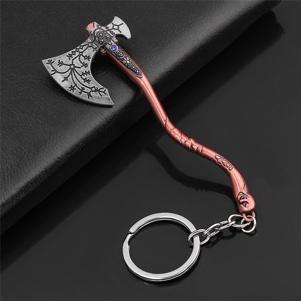 punk fashion jewelry god of war 4 kratos axe keychains exquisite crystal carved pattern axe pendant key holder souvenir jewelry, Silver
punk fashion jewelry god of war 4 kratos axe keychains exquisite crystal carved pattern axe pendant key holder souvenir jewelry, Silver