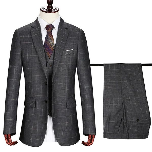2021 men's wedding tuxedos new black plaid business suits slim plaids three-piece groom dress male suit jacket jacket vest pants, White;black
2021 men's wedding tuxedos new black plaid business suits slim plaids three-piece groom dress male suit jacket jacket vest pants, White;black