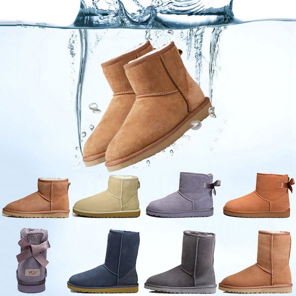 wgg boot platform women winter booties ankle genuine leather fur chestnut khaki grey pink bows womens designer boots keep warm fashion, White;red
wgg boot platform women winter booties ankle genuine leather fur chestnut khaki grey pink bows womens designer boots keep warm fashion, White;red