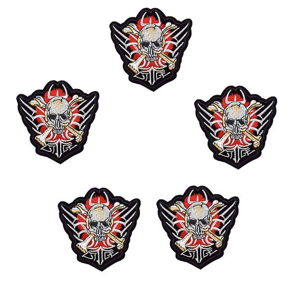 1 pcs punk embroidered horror skeleton patch badge for punk teens clothing ironing applique sewing embroidered patches for trousers jackets, Black
1 pcs punk embroidered horror skeleton patch badge for punk teens clothing ironing applique sewing embroidered patches for trousers jackets, Black