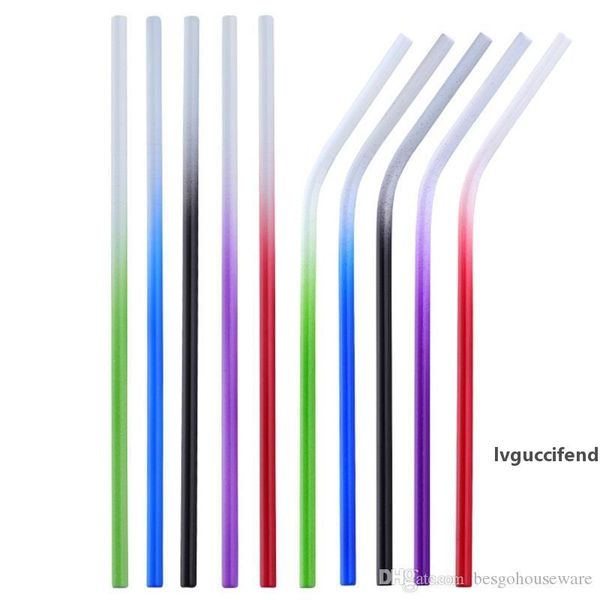 change color straw reusable stainless steel straws rainbow color gradient straw drink tube metal straight bent drinking straws bh1999 zx
change color straw reusable stainless steel straws rainbow color gradient straw drink tube metal straight bent drinking straws bh1999 zx