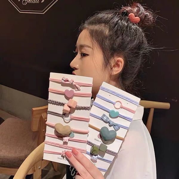 hair accessories 8 pcs/set headdress ponytail holder tie gum elastic bands heart bow geometric ring rope rubber band
hair accessories 8 pcs/set headdress ponytail holder tie gum elastic bands heart bow geometric ring rope rubber band