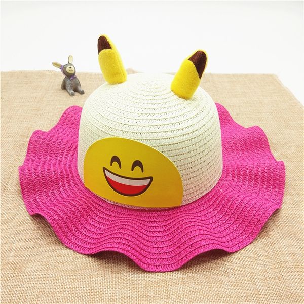 children's sun straw 2020 new korean cartoon straw hat breathable travel beach baby sun hat, Blue;gray
children's sun straw 2020 new korean cartoon straw hat breathable travel beach baby sun hat, Blue;gray
