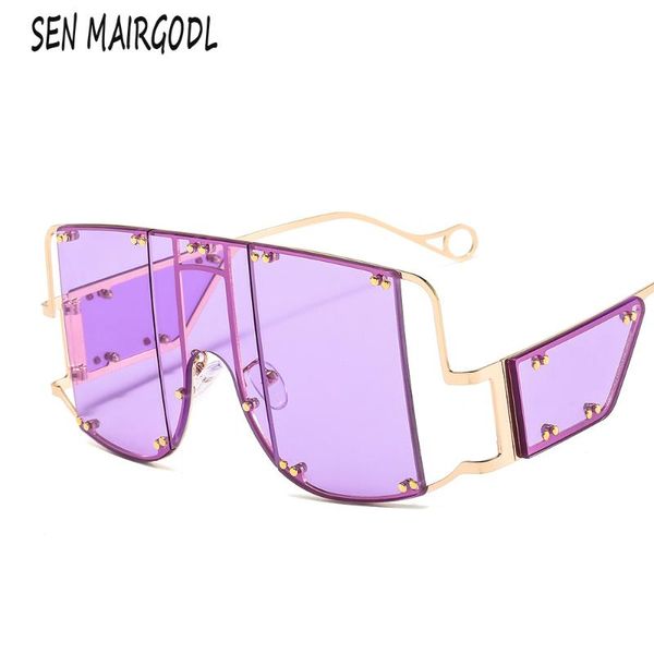 vintage punk style sunglasses women men oversized big frame metal sun glasses black red siamese luxury design brand glasses, White;black
vintage punk style sunglasses women men oversized big frame metal sun glasses black red siamese luxury design brand glasses, White;black