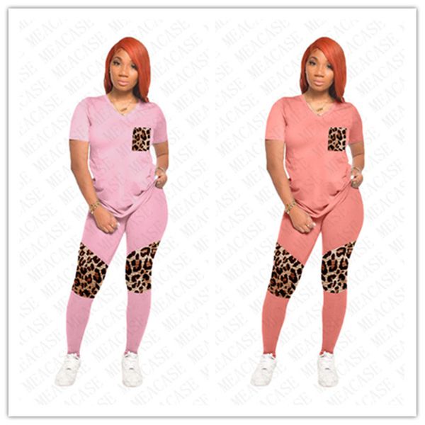 women two piece outfits designer leopard patchwork color v-neck short sleeves t shirt pants leggings tracksuit sportswear s-2xl d72702, Gray
women two piece outfits designer leopard patchwork color v-neck short sleeves t shirt pants leggings tracksuit sportswear s-2xl d72702, Gray