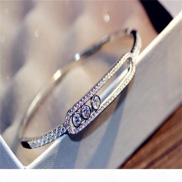 silver color sliding move stones bracelet bangle for women girl with movable stone move bracelet jewelry france brand, Black
silver color sliding move stones bracelet bangle for women girl with movable stone move bracelet jewelry france brand, Black