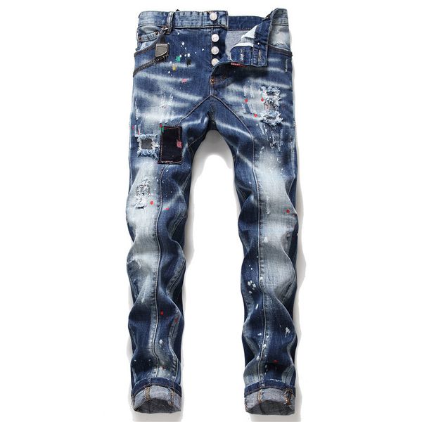 men's jeans european italy fashion brand men slim pants mens denim trousers zipper blue hole pencil
men's jeans european italy fashion brand men slim pants mens denim trousers zipper blue hole pencil