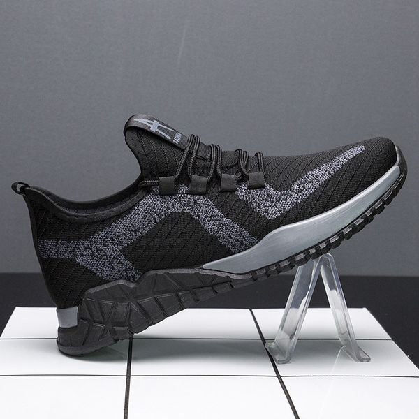 2020 new wholesale spring and summer flying woven mens shoes breathable wear-resistant casual shoes mens korean-style sneakers shoes, Black
2020 new wholesale spring and summer flying woven mens shoes breathable wear-resistant casual shoes mens korean-style sneakers shoes, Black