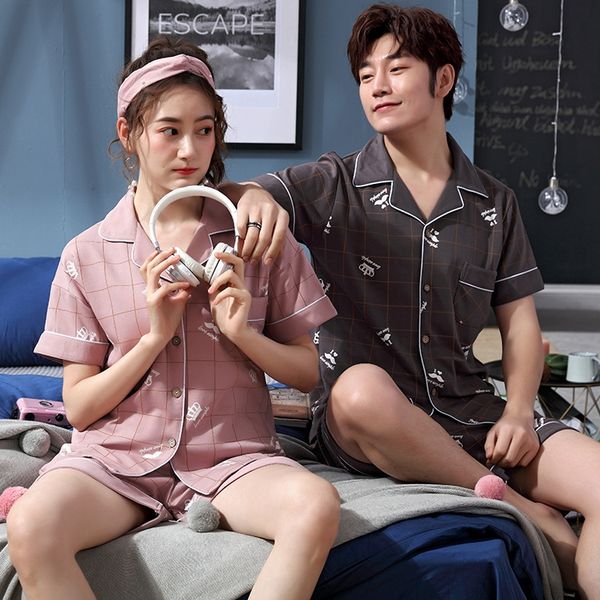 lplmz couple cotton shorts home pajamas women's summer short-sleeved shorts outdoor home wear cotton cardigan plaid large size men', Black;brown
lplmz couple cotton shorts home pajamas women's summer short-sleeved shorts outdoor home wear cotton cardigan plaid large size men', Black;brown