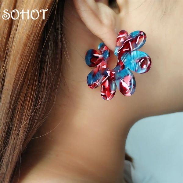 soromantic style colorful flower acrylic stud earrings high fashion femme party jewelry statement bridge wedding jewelry, Golden;silver
soromantic style colorful flower acrylic stud earrings high fashion femme party jewelry statement bridge wedding jewelry, Golden;silver