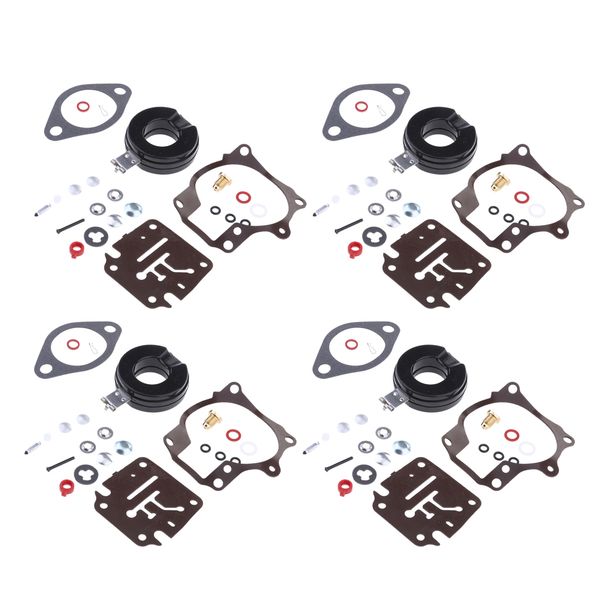 4 sets carburetor carb repair kit for johnson evinrude 20/30/40/50hp motors