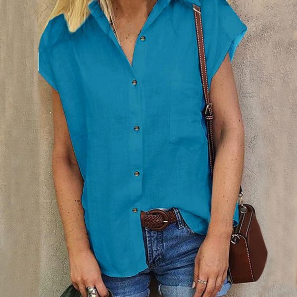 blue woman blouses 2020 pocket korean casual spring summer women's shirt vintage short sleeve shirt ladies tunic, Black;blue
blue woman blouses 2020 pocket korean casual spring summer women's shirt vintage short sleeve shirt ladies tunic, Black;blue