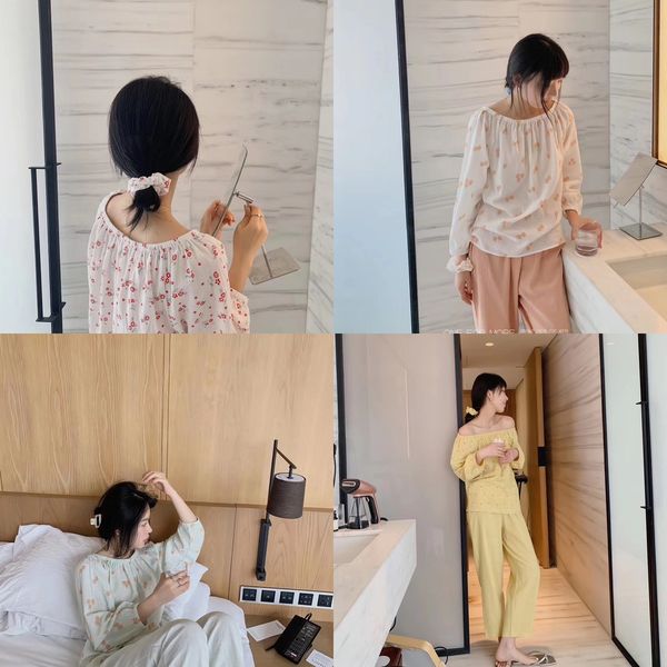 tunnu dstudio small house clothes clothes air conditioning home clothing light cotton summer flower two-piece hipster pajamas women's s, Blue;red
tunnu dstudio small house clothes clothes air conditioning home clothing light cotton summer flower two-piece hipster pajamas women's s, Blue;red