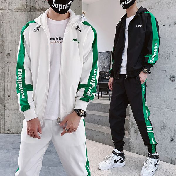 men sportsuit set 2020 autumn fashion hooded sweatshirt+pants sportswear two piece set tracksuit for men fitness clothing, Gray
men sportsuit set 2020 autumn fashion hooded sweatshirt+pants sportswear two piece set tracksuit for men fitness clothing, Gray