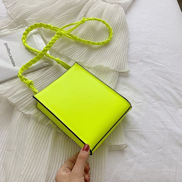 women handbags shoulder crossbody bags neon green pink yellow femme bag braided strap summer fashion messenger bag
women handbags shoulder crossbody bags neon green pink yellow femme bag braided strap summer fashion messenger bag