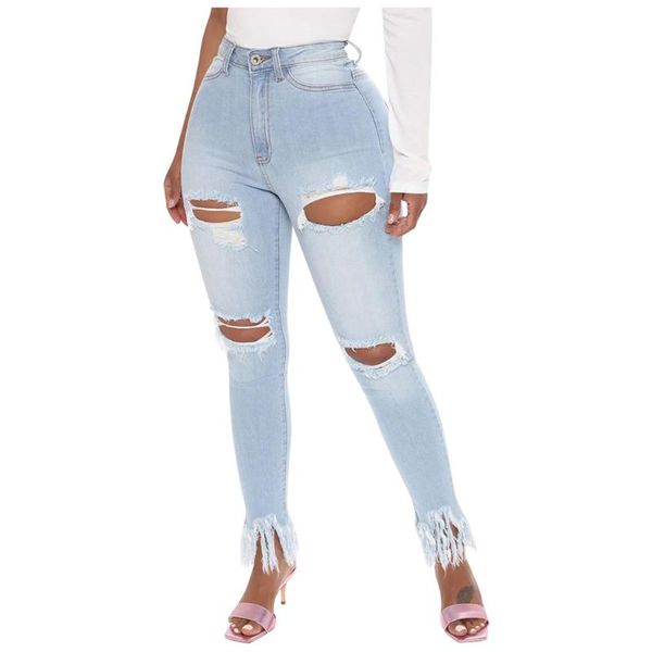 2020 tassel ripped jeans for women denim pencil pants trousers high waist stretch skinny jeans destroyed boyfriend, Blue
2020 tassel ripped jeans for women denim pencil pants trousers high waist stretch skinny jeans destroyed boyfriend, Blue