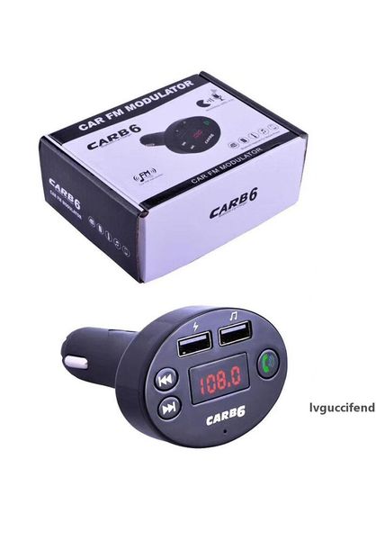 car b6 wireless fm transmitter modulator bluetooth car kit charger aux hands music mini mp3 player car charge with retail box
car b6 wireless fm transmitter modulator bluetooth car kit charger aux hands music mini mp3 player car charge with retail box