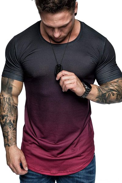 grrqx gradient fitness fashion brand washed printed round neck gradient short-sleeved fitness fashion brand short-sleeved washed printed, Black
grrqx gradient fitness fashion brand washed printed round neck gradient short-sleeved fitness fashion brand short-sleeved washed printed, Black