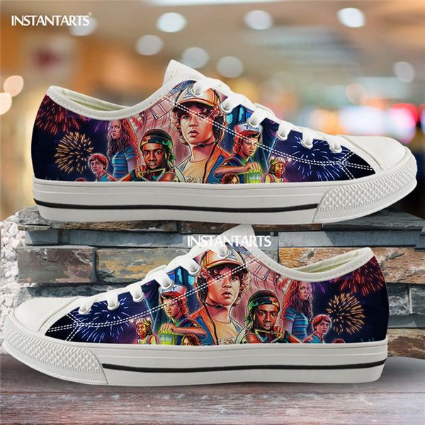 low canvas shoes women men stranger things sneakers brand design lace up casual sneaker spring footwear, Black
low canvas shoes women men stranger things sneakers brand design lace up casual sneaker spring footwear, Black
