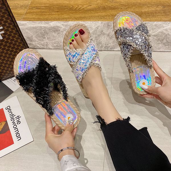 shoes ladies' slippers low slipers women summer woman luxury slides soft 2020 flat beach designer bling rubber fabric pu, Black
shoes ladies' slippers low slipers women summer woman luxury slides soft 2020 flat beach designer bling rubber fabric pu, Black