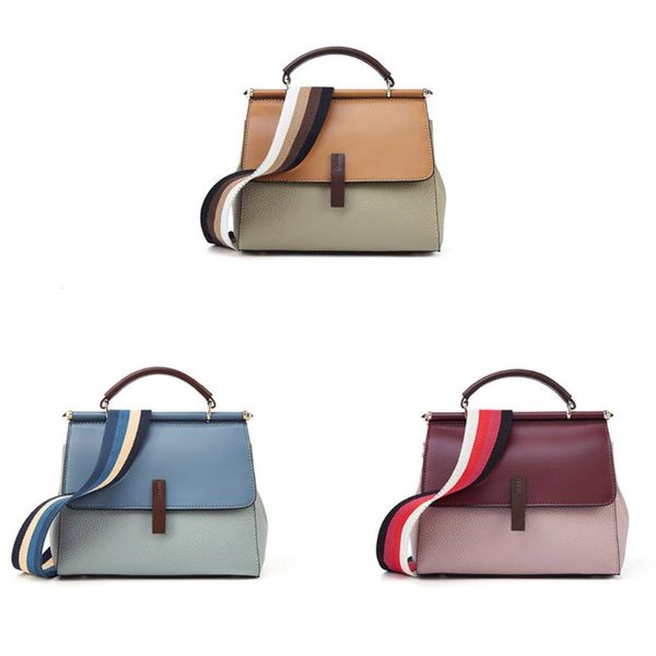 women girls leather handbag shoulder bag purse tote messenger satchel crossbody 63hc