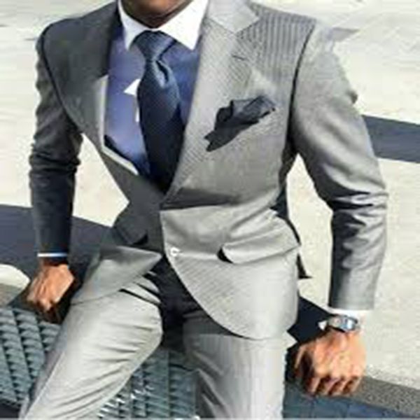 2020 silver suit mens wedding suits custom made slim fit business male suit groom tuxedos 2 piece set (jacket+pants), White;black
2020 silver suit mens wedding suits custom made slim fit business male suit groom tuxedos 2 piece set (jacket+pants), White;black