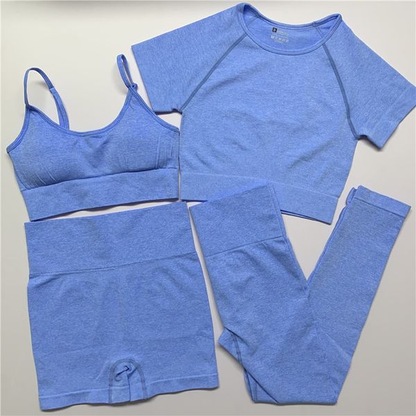 yoga outfits 2/3/4pcs seamless set women workout gym clothes fitness short sleeve crop shirt high waist leggings pants sports suits, White;red
yoga outfits 2/3/4pcs seamless set women workout gym clothes fitness short sleeve crop shirt high waist leggings pants sports suits, White;red