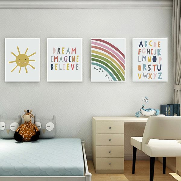 abc alphabet art painting sun rainbow canvas poster nursery print paintings nordic wall art picture kids baby room decoration
abc alphabet art painting sun rainbow canvas poster nursery print paintings nordic wall art picture kids baby room decoration
