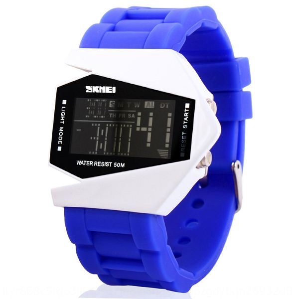 shikemei silicone fashion multifunctional electronic invisible aircraft trend silicone electronic watch jelly watch 0817a, Blue
shikemei silicone fashion multifunctional electronic invisible aircraft trend silicone electronic watch jelly watch 0817a, Blue