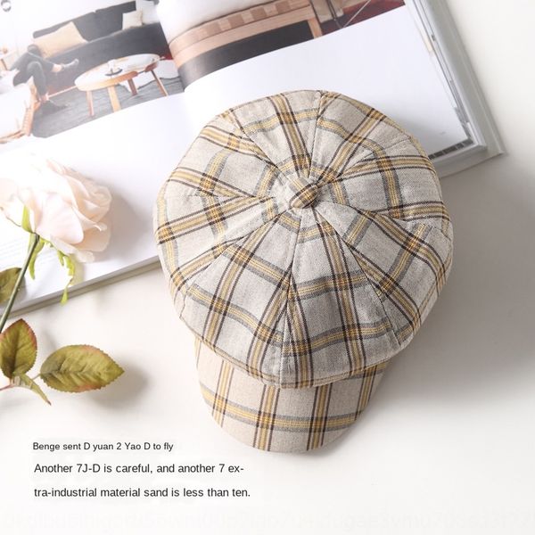 plaid female british korean plaid duck tongue beilei beret octagonal hat beret newsboy painter octagonal hat, Blue;gray
plaid female british korean plaid duck tongue beilei beret octagonal hat beret newsboy painter octagonal hat, Blue;gray