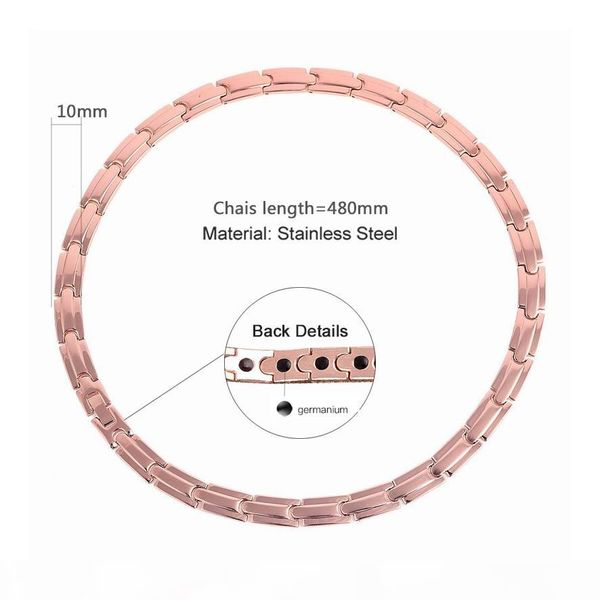 wholesale rose gold plated mens chain stainless steel necklace sports healing magnetic necklace for men fashion jewelry 48cm, Silver
wholesale rose gold plated mens chain stainless steel necklace sports healing magnetic necklace for men fashion jewelry 48cm, Silver