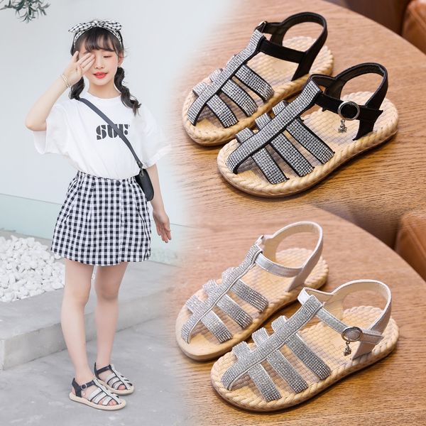 x3n0x shiny children korean sandals 2020 new little sandals children's girl fashion rhinestone princess shoes baby breathable children, Black;red
x3n0x shiny children korean sandals 2020 new little sandals children's girl fashion rhinestone princess shoes baby breathable children, Black;red