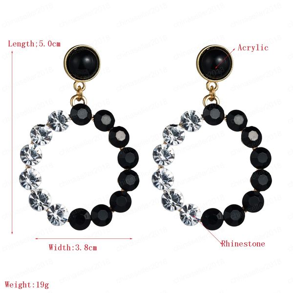 new arrivals luxury round statement drop earrings charm shiny girls gifts double color rhinestone dangle earring for woman, Silver
new arrivals luxury round statement drop earrings charm shiny girls gifts double color rhinestone dangle earring for woman, Silver