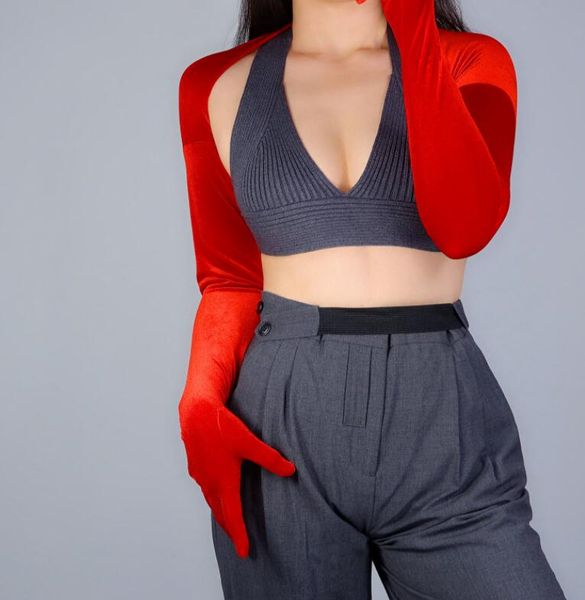 women' runway fashion red velvet conjoined long gloves female ultra long fashion velvet party glove r3049, Blue;gray
women' runway fashion red velvet conjoined long gloves female ultra long fashion velvet party glove r3049, Blue;gray