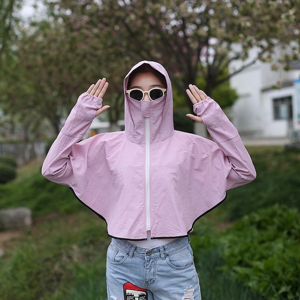 small brim cloak hoodie sunscreen shawl female 2020 new long sleeve hoodie beach cloak, Blue;gray
small brim cloak hoodie sunscreen shawl female 2020 new long sleeve hoodie beach cloak, Blue;gray