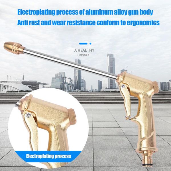 high pressure water sprayer metal brass nozzle garden hose lawn car washing water spray tool x66
high pressure water sprayer metal brass nozzle garden hose lawn car washing water spray tool x66