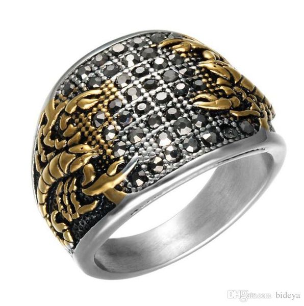 fashion stainless steel black crystals titanium men finger rings 2019 male jewelry rings accessories, Silver
fashion stainless steel black crystals titanium men finger rings 2019 male jewelry rings accessories, Silver