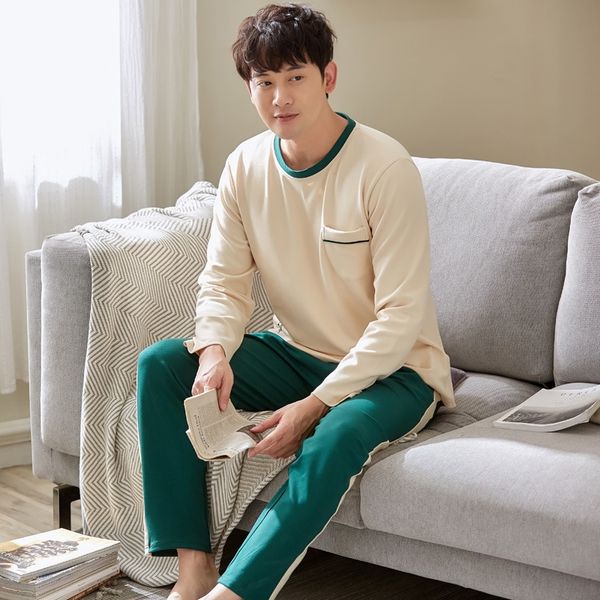 men's long sleeve cotton autumn suit large size pajamas loose men's pajamas casual thin cotton home wear, Black;brown
men's long sleeve cotton autumn suit large size pajamas loose men's pajamas casual thin cotton home wear, Black;brown