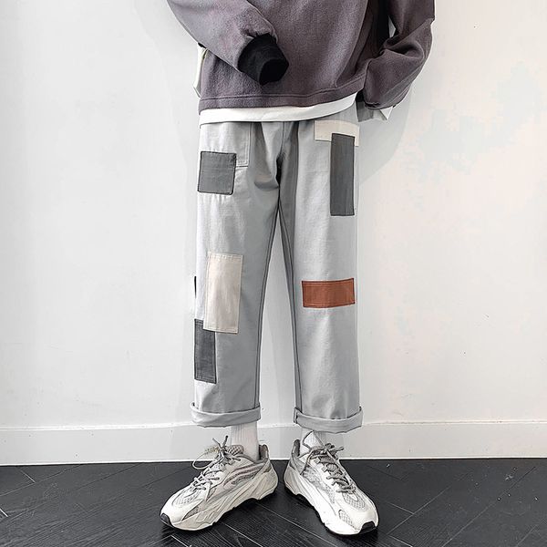 men's pants men patchwork korean harem 2021 mens chic harajuku black sweatpants joggers male hip hop casual cargo sa-8
men's pants men patchwork korean harem 2021 mens chic harajuku black sweatpants joggers male hip hop casual cargo sa-8
