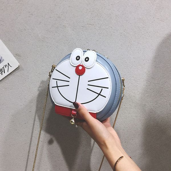 2020 new mobile phone women's doraemon dingdang cat mobile phone girl chain shoulder messenger bag cartoon small round bag, White
2020 new mobile phone women's doraemon dingdang cat mobile phone girl chain shoulder messenger bag cartoon small round bag, White