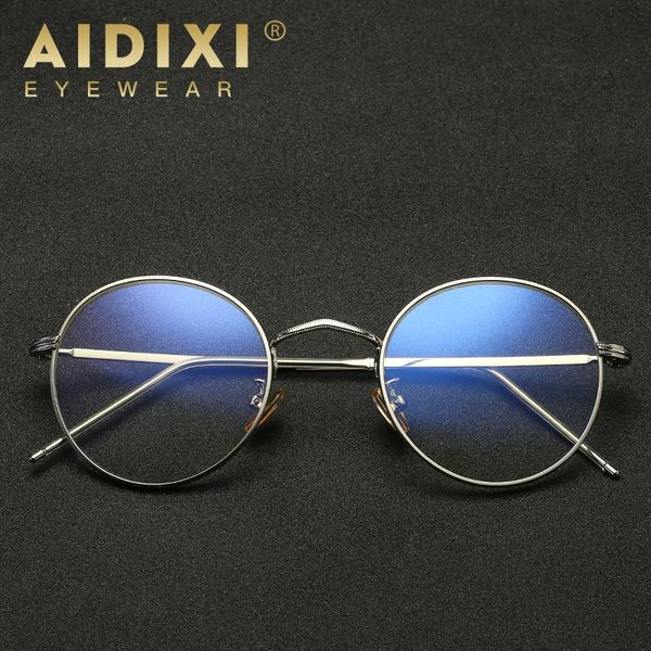 star new men's and women's fashion round frame anti-blue light glasses frame plain glasses 922107, Silver
star new men's and women's fashion round frame anti-blue light glasses frame plain glasses 922107, Silver