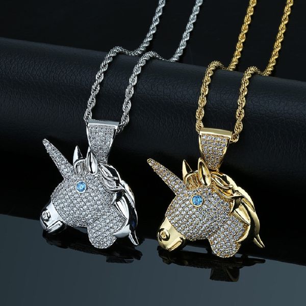 gold silver mens necklace designer hip hop jewelry iced out chain unicorn pendant necklaces zircon punk 18k gold plated chain men gifts new
gold silver mens necklace designer hip hop jewelry iced out chain unicorn pendant necklaces zircon punk 18k gold plated chain men gifts new