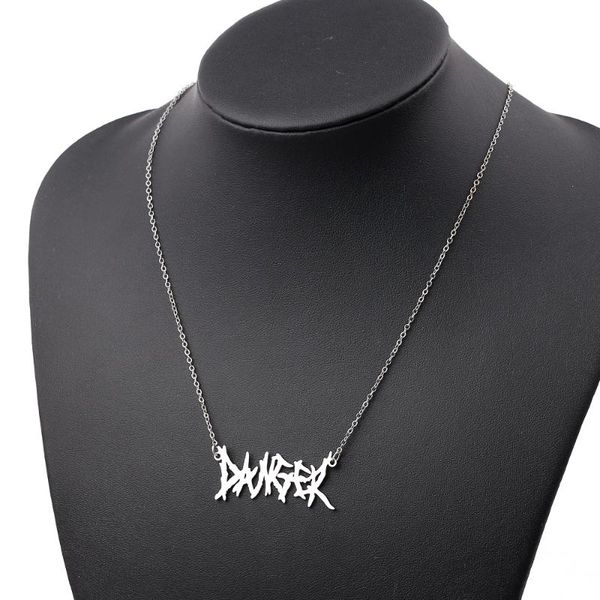 personality retro men's gothic necklace creativity street brambles hip hop neutral pendant nameplate stainless steel jewelry, Silver
personality retro men's gothic necklace creativity street brambles hip hop neutral pendant nameplate stainless steel jewelry, Silver